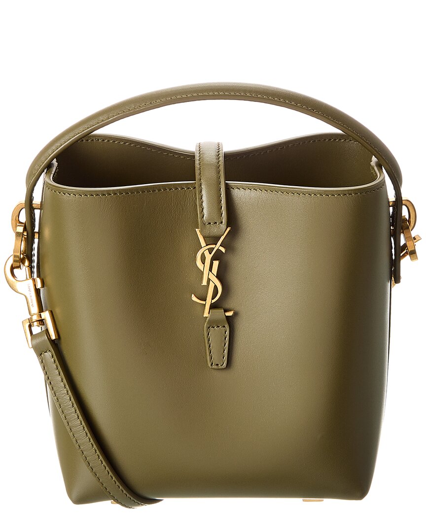Saint Laurent Le 37 Mini Leather Bucket Bag