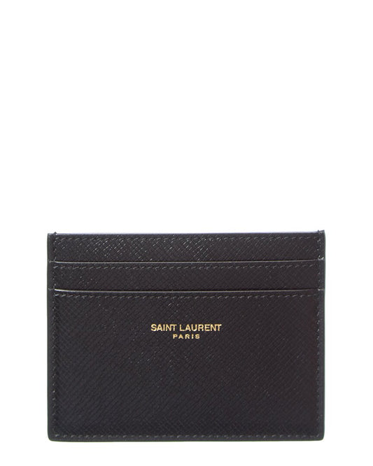 Saint Laurent Paris Leather Card Case