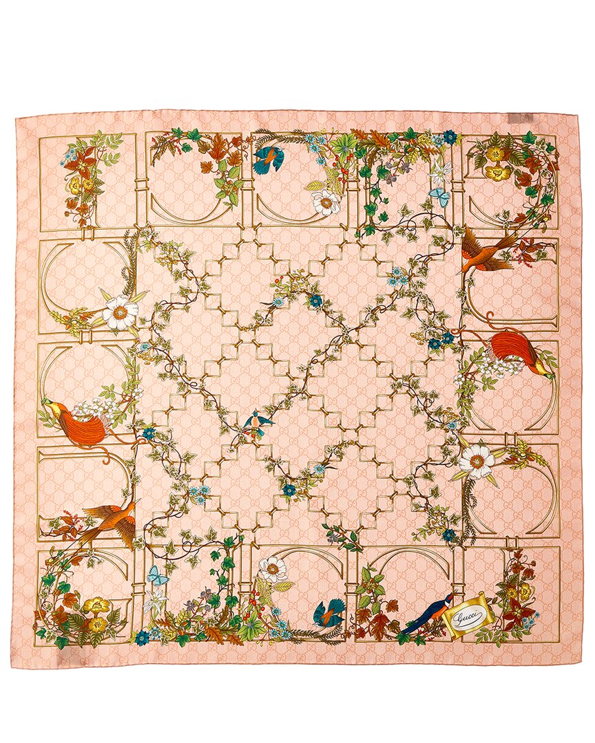 Gucci Printed Silk Scarf