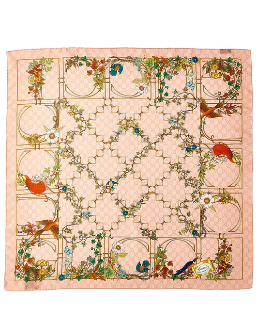 Gucci Printed Silk Scarf