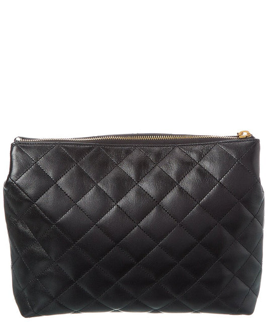 Saint Laurent Cassandre Quilted Cosmetic Pouch