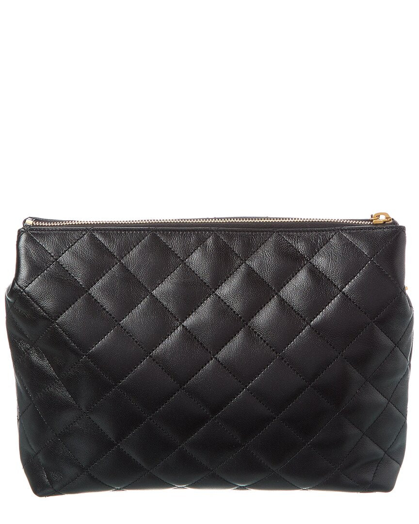 Saint Laurent Cassandre Quilted Cosmetic Pouch