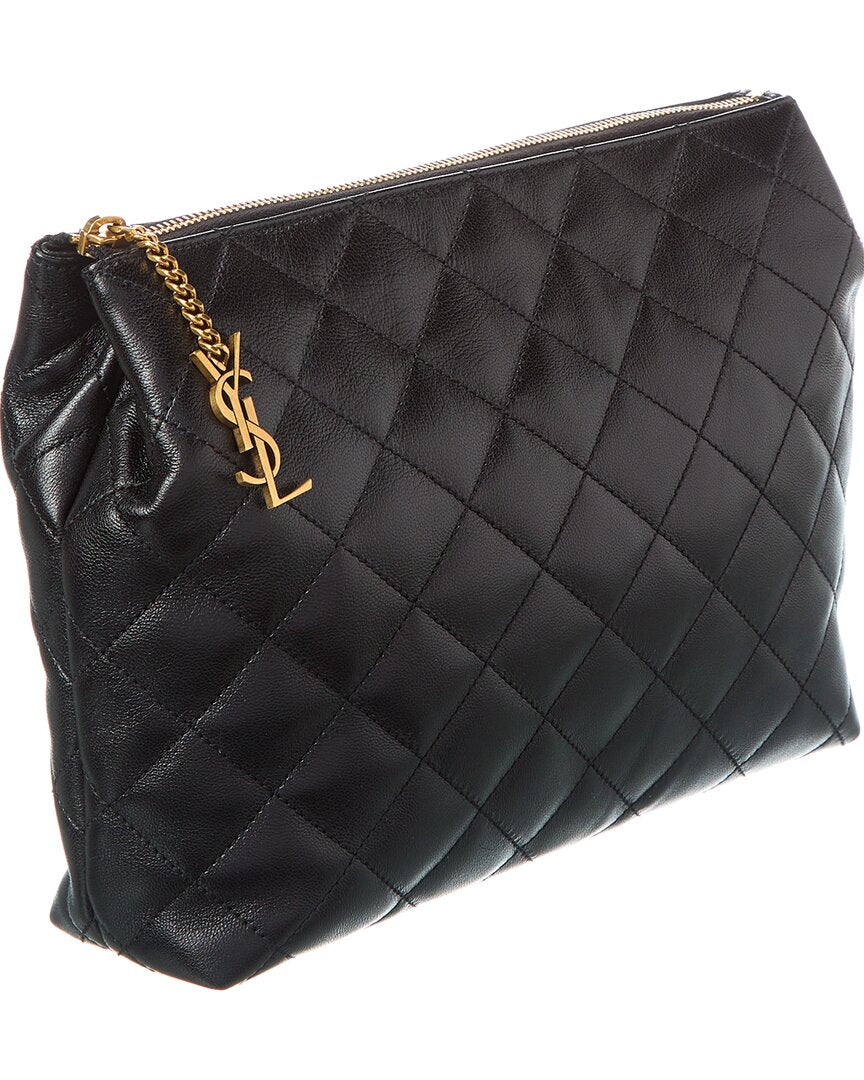 Saint Laurent Cassandre Quilted Cosmetic Pouch
