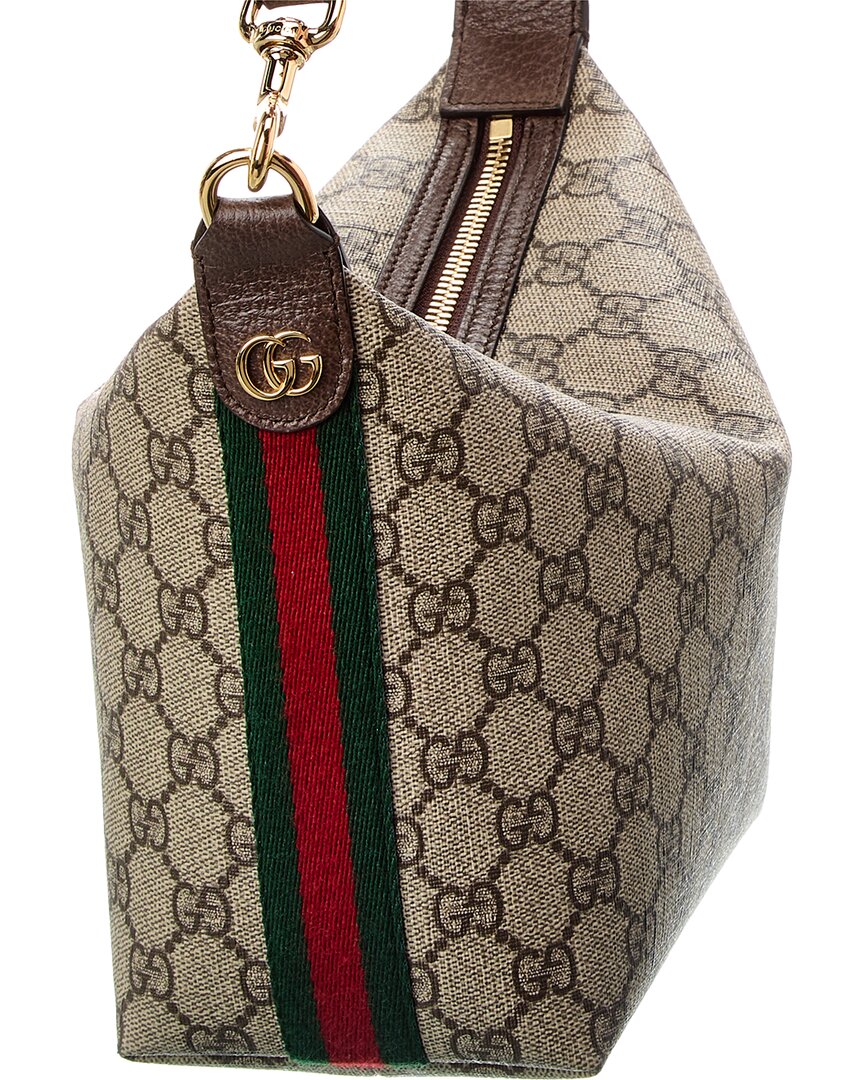 Gucci Ophidia Mini Gg Supreme Canvas & Leather Hobo Bag