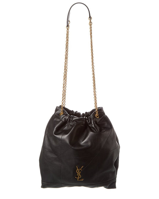 Saint Laurent Jamie 4.3 Pochon Leather Shoulder Bag, Black
