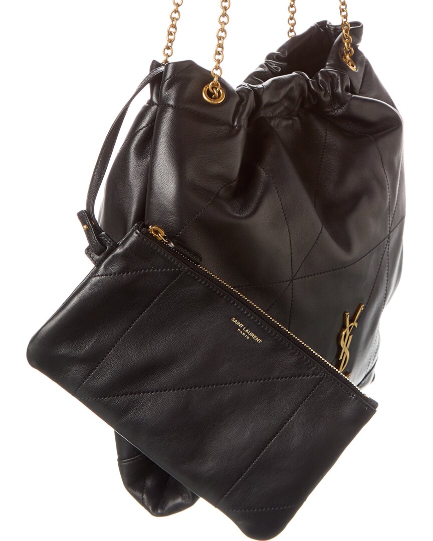 Saint Laurent Jamie 4.3 Pochon Leather Shoulder Bag, Black