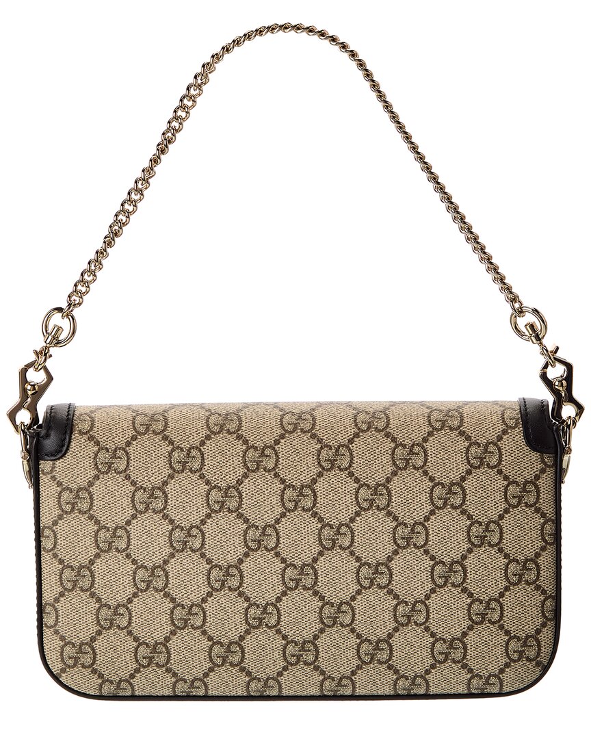 Gucci Horsebit 1955 Mini Gg Supreme Canvas & Leather Shoulder Bag