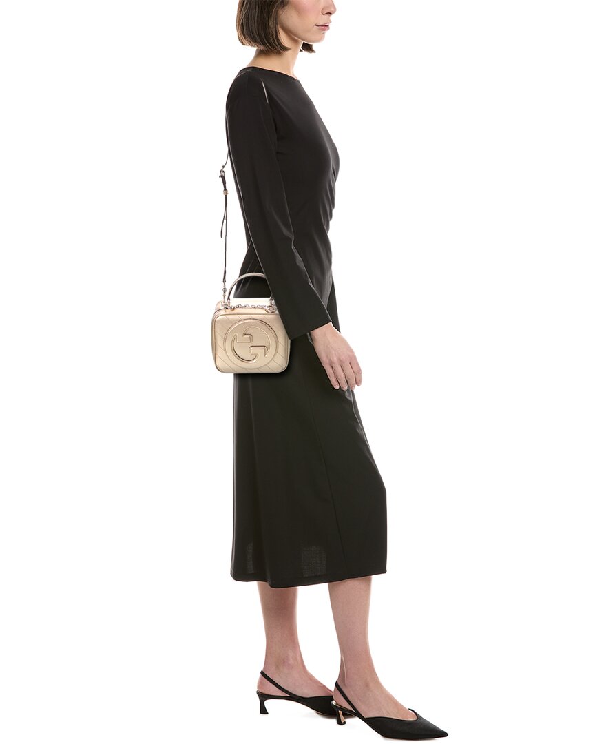 Gucci Blondie Top Handle Leather Shoulder Bag