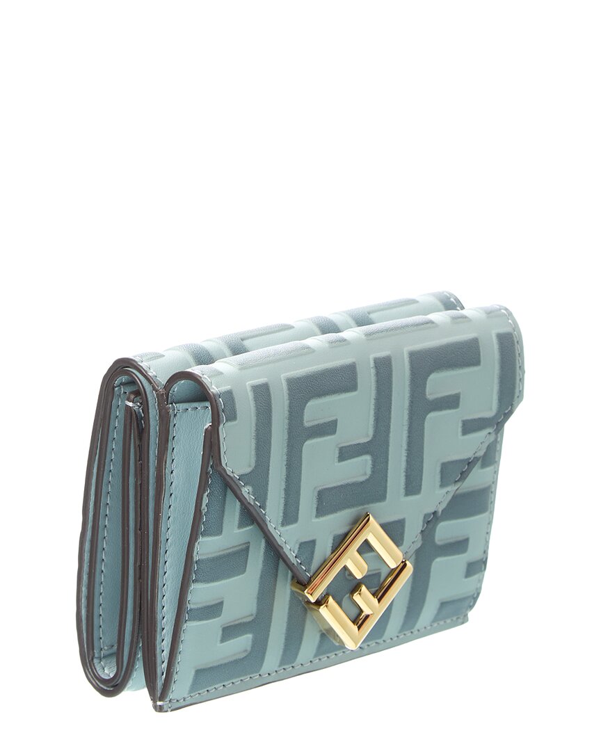 Fendi Ff Diamonds Leather Wallet
