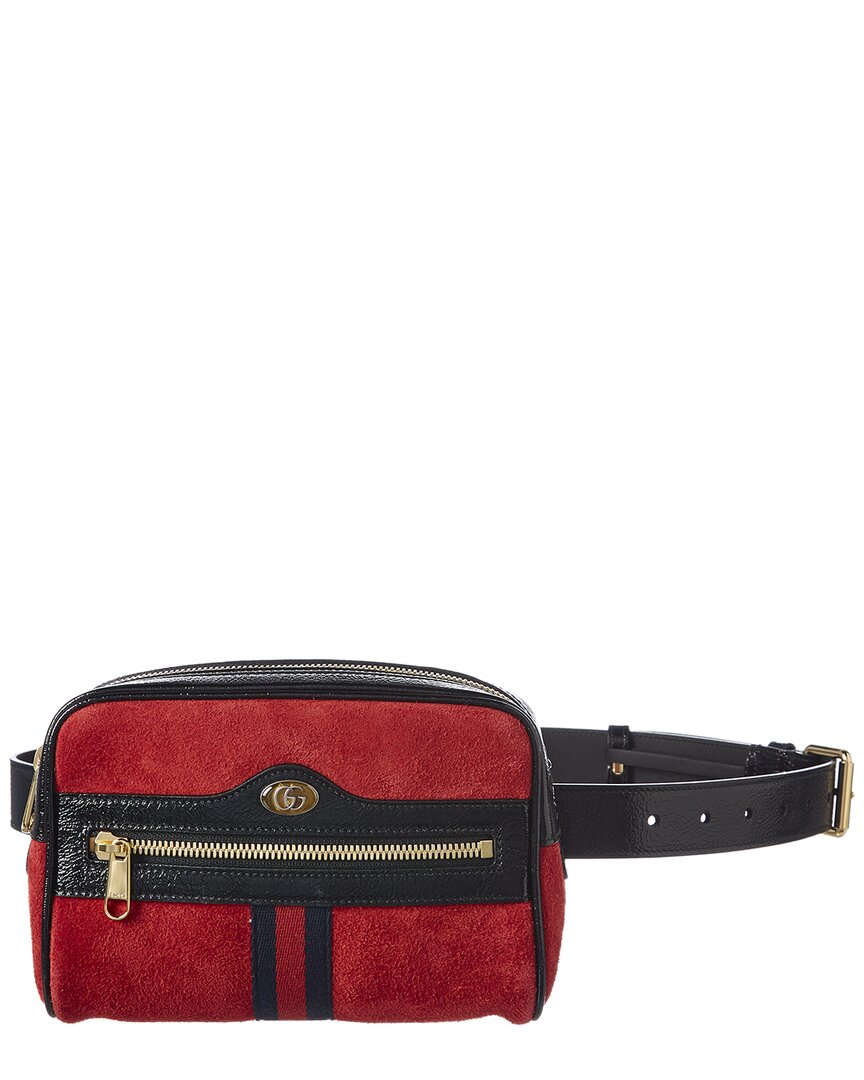 Gucci Ophidia Small Suede & Leather Belt Bag, 85