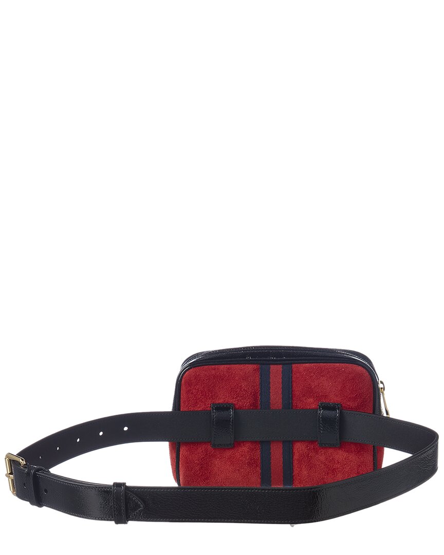 Gucci Ophidia Small Suede & Leather Belt Bag, 85