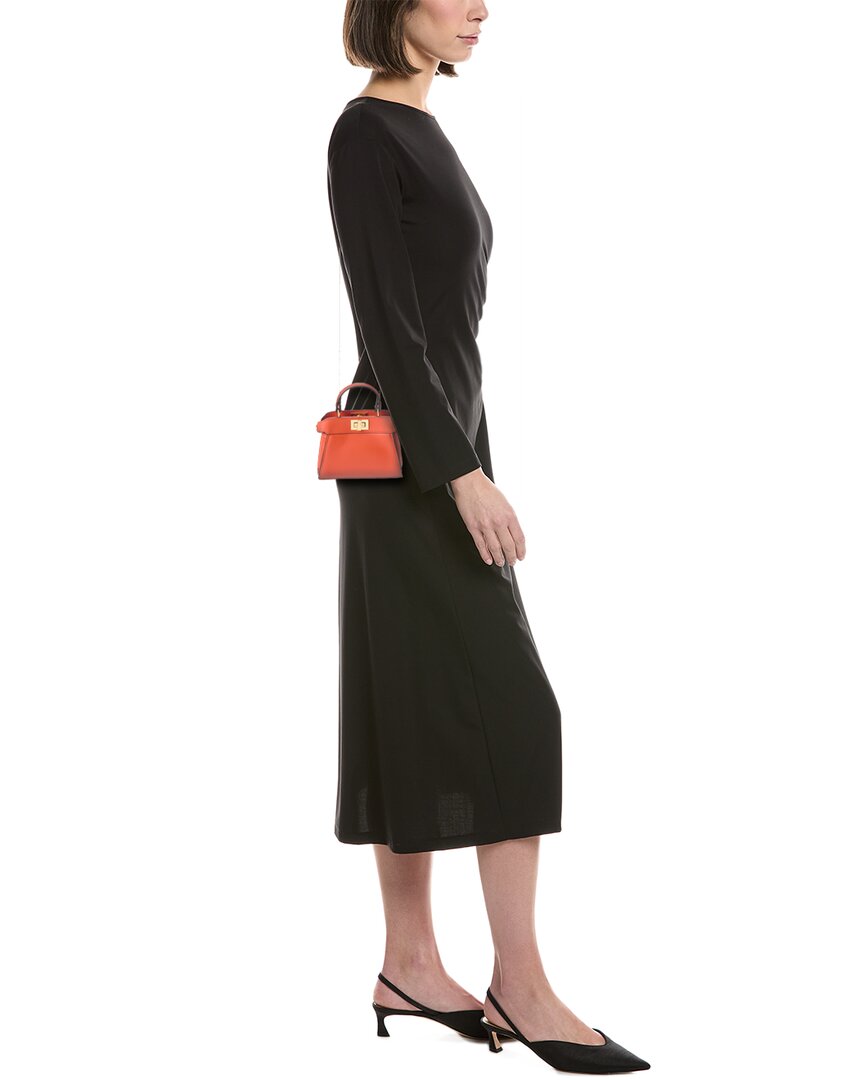 Fendi Nano Peekaboo Leather Clutch