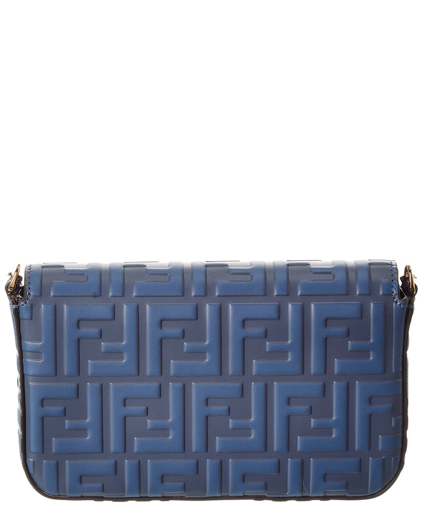 Fendi Ff Diamonds Leather Wallet On Chain