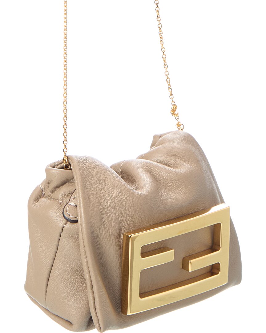 Fendi Nano Baguette Leather Mini Bag