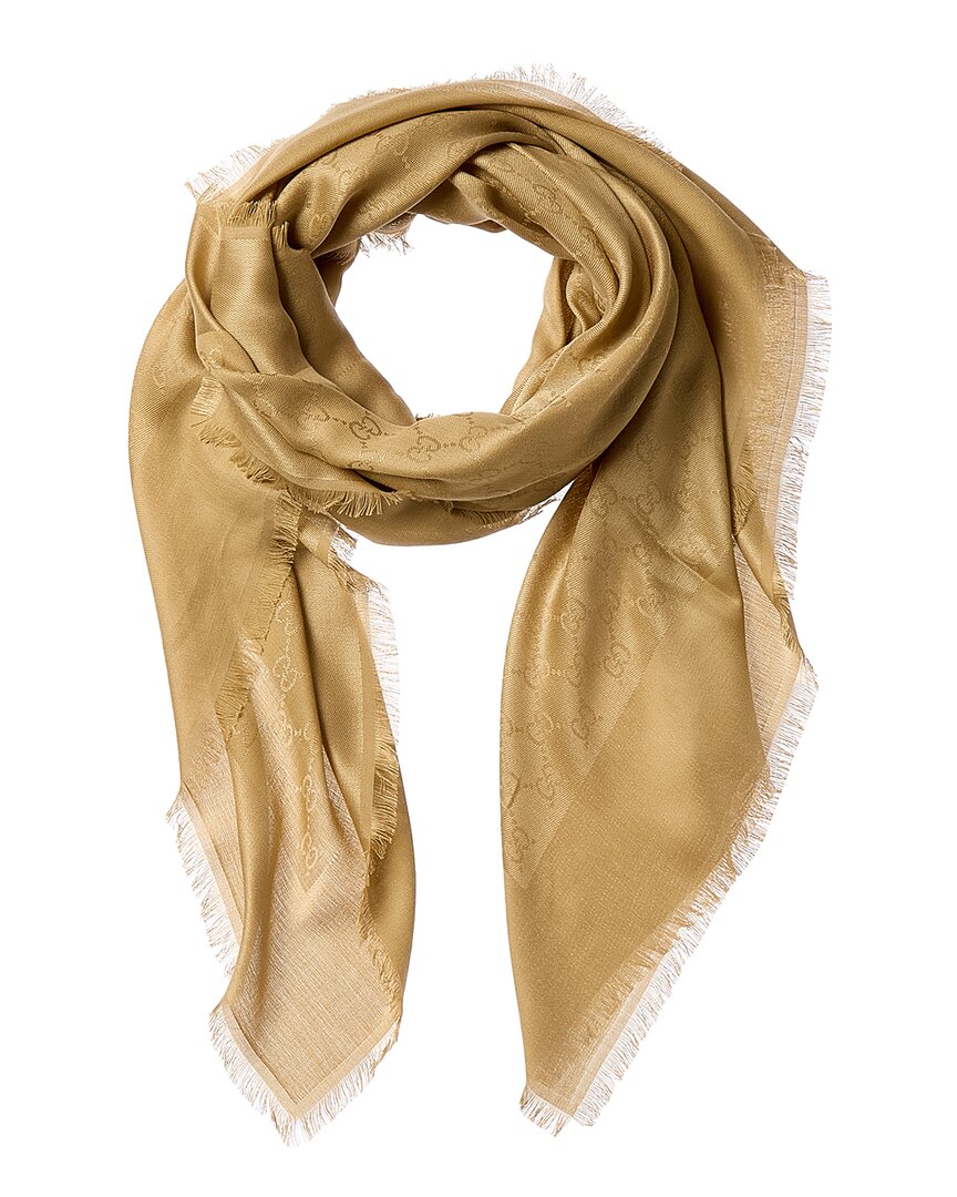 Gucci Gg Silk-Blend Scarf