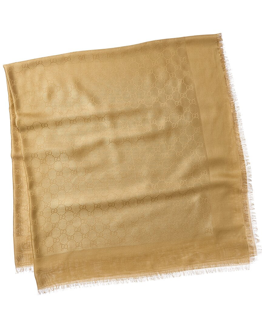 Gucci Gg Silk-Blend Scarf