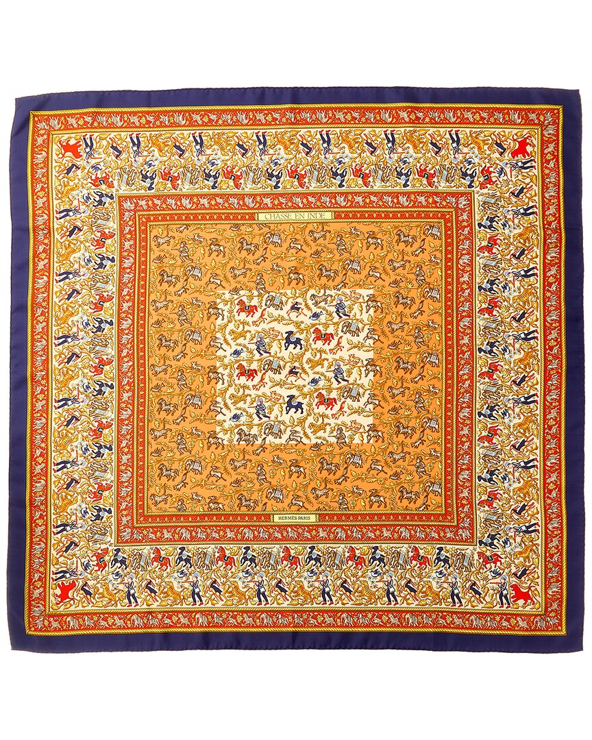 Hermes Chasse en Inde Scarf