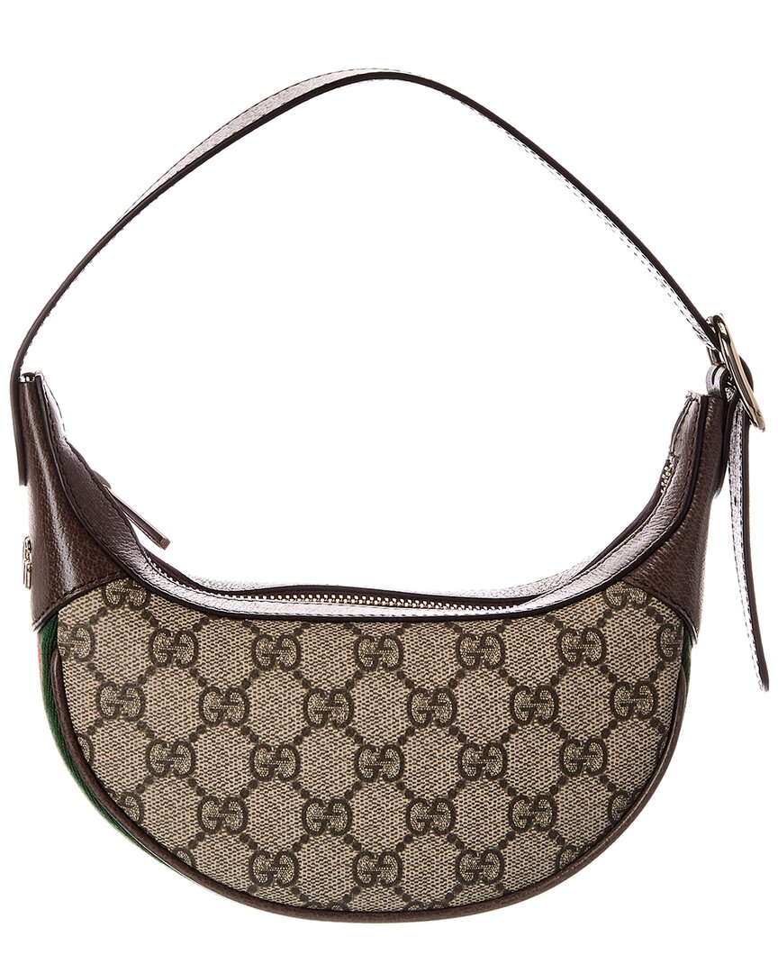 Gucci Ophidia Small Gg Supreme Canvas & Leather Hobo Bag