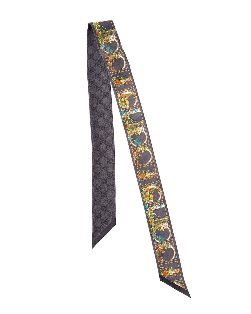 Gucci Printed Silk Neck Bow