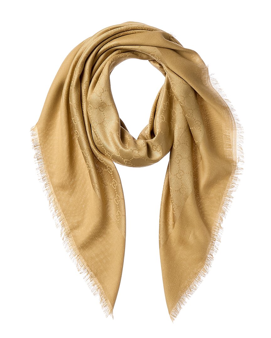 Gucci Gg Silk-Blend Scarf