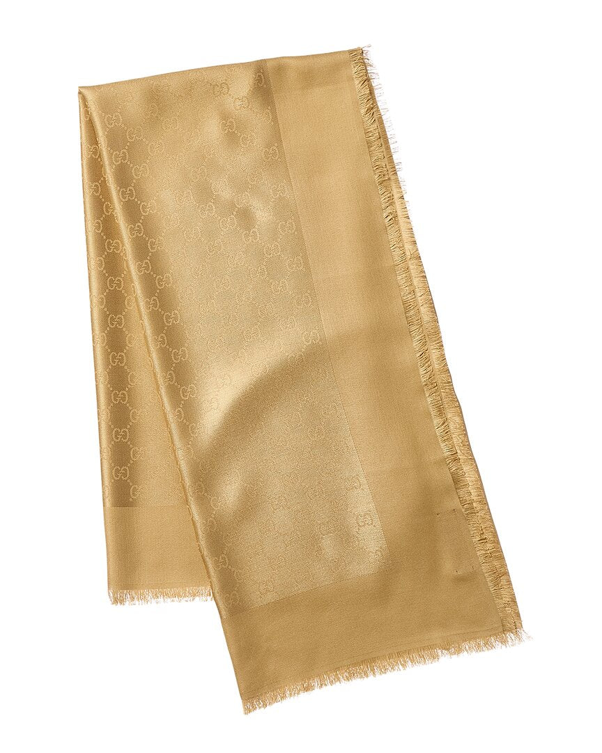 Gucci Gg Silk-Blend Scarf