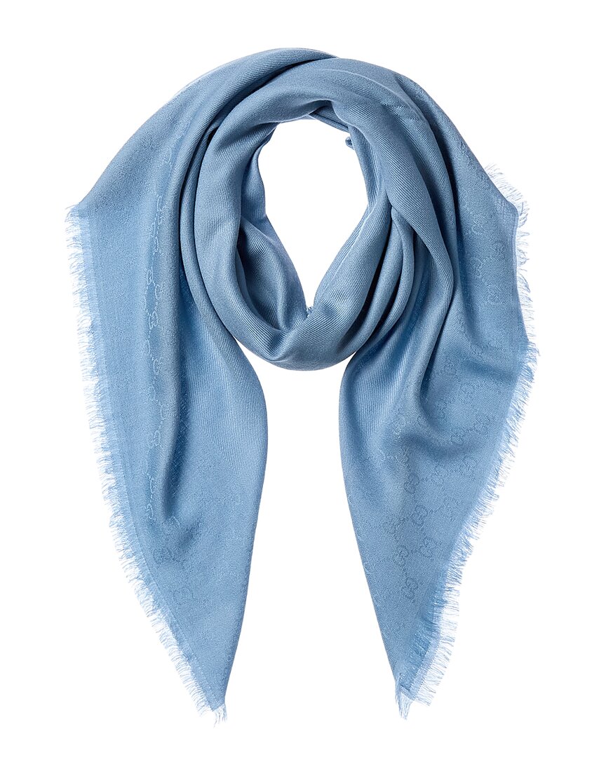 Gucci Gg Wool & Silk-Blend Scarf