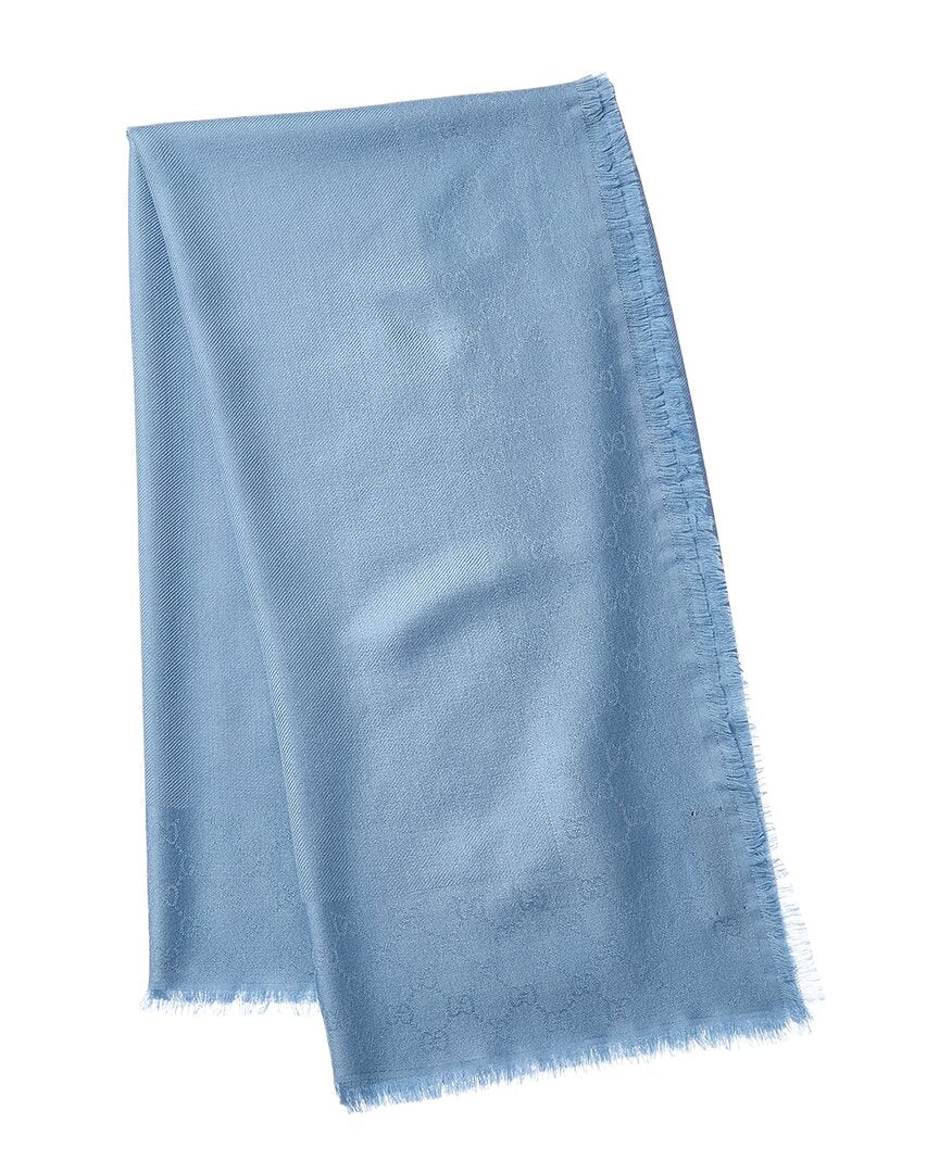 Gucci Gg Wool & Silk-Blend Scarf