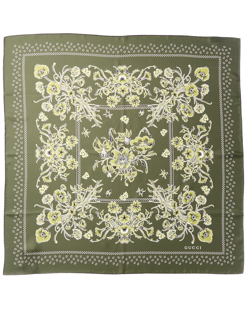 Gucci Printed Silk Twill CarrÃ©