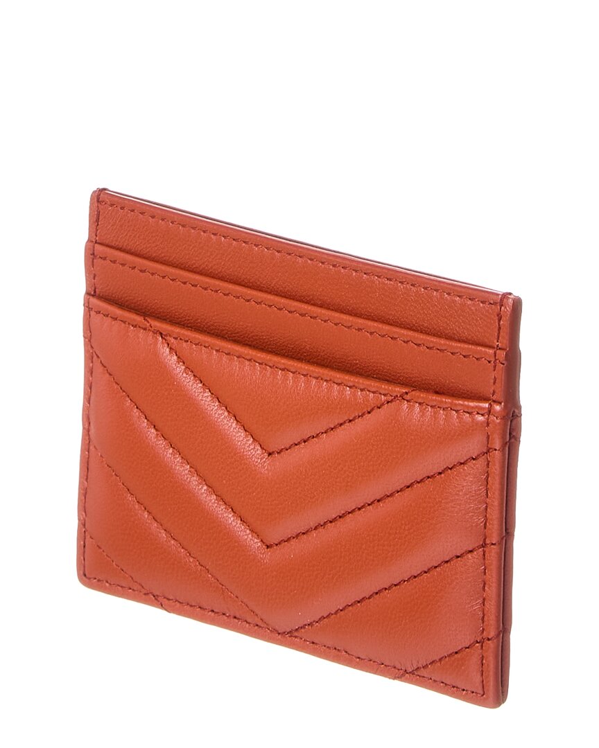 Saint Laurent Monogram Matelasse Leather Card Holder