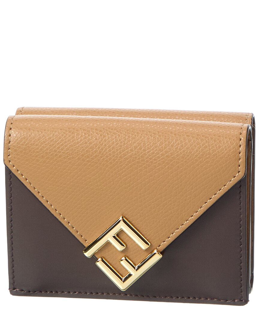 Fendi Ff Diamonds Leather Wallet