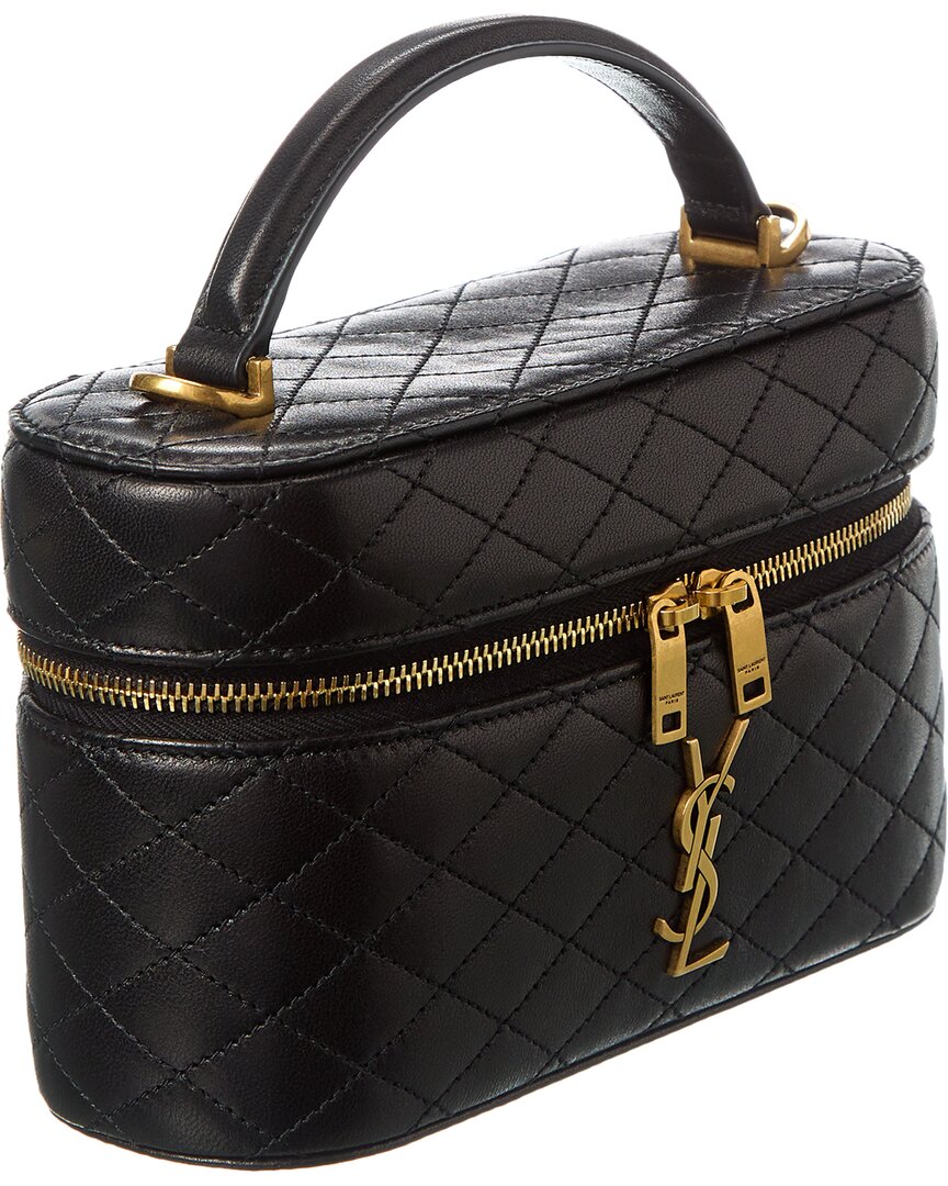 Saint Laurent Gaby Quilted Leather Vanity Bag