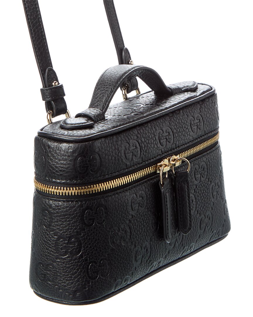 Gucci Gg Emblem Super Mini Leather Bag