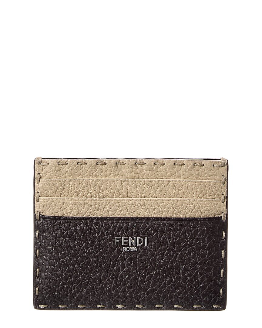 Fendi Selleria Leather Card Case