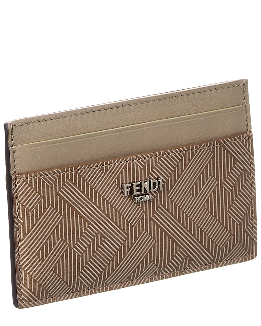 Fendi Shadow Leather Card Holder