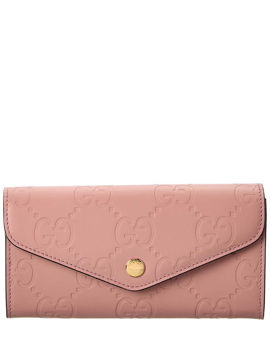 Gucci Gg Leather Continental Wallet