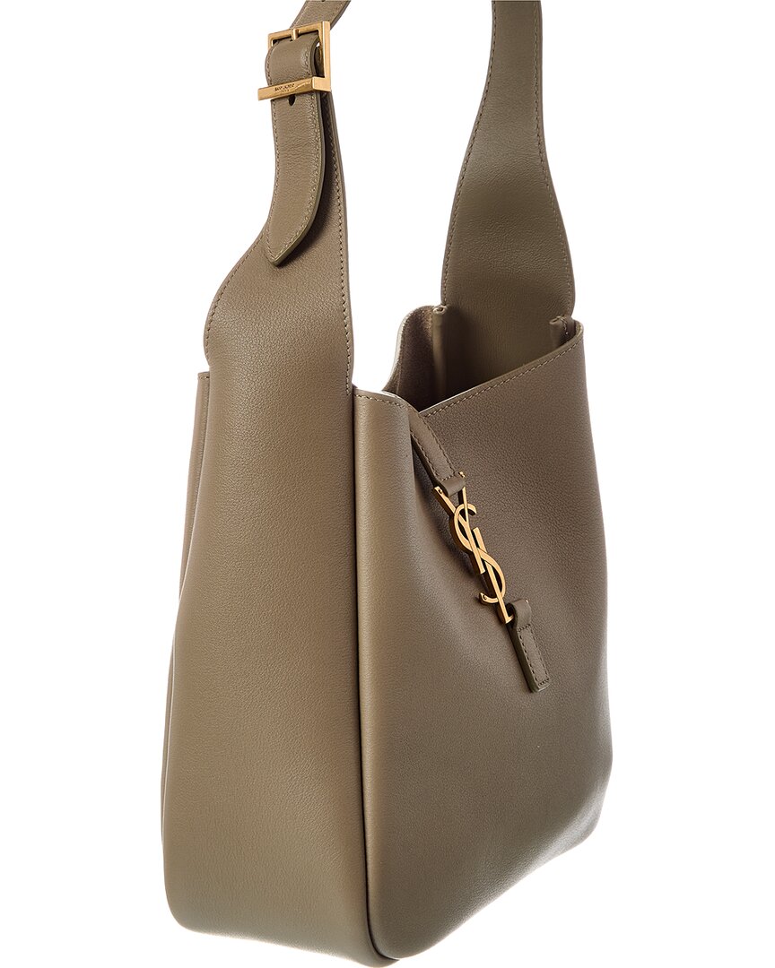 Saint Laurent Le 5 A 7 Small Leather Hobo Bag