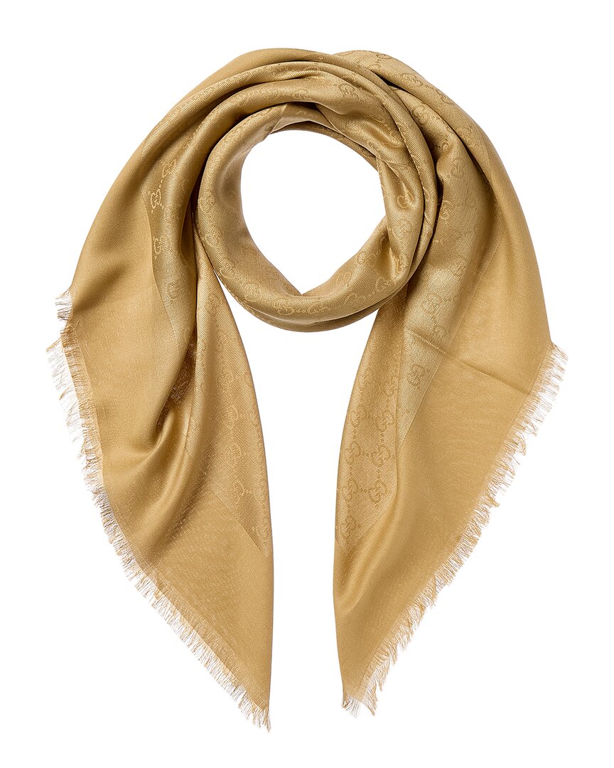 Gucci Gg Silk-Blend Scarf