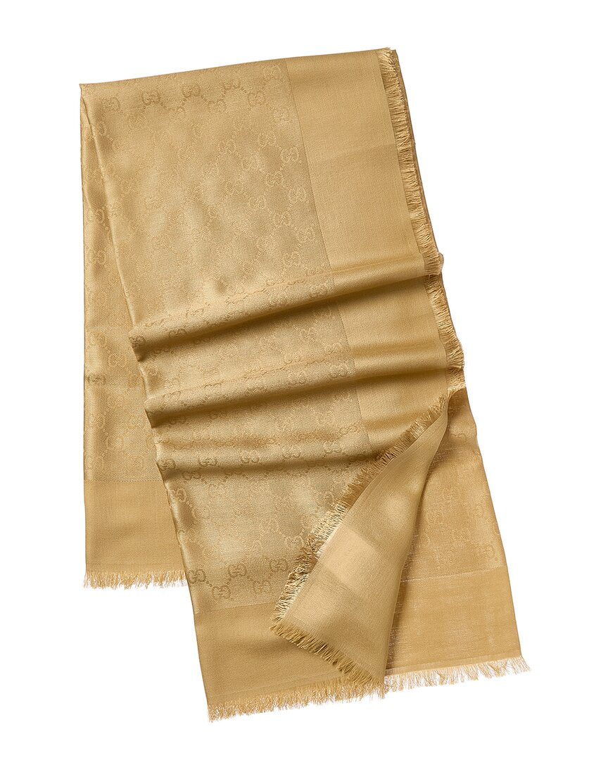 Gucci Gg Silk-Blend Scarf