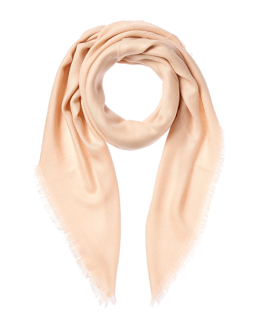 Gucci Gg Wool & Silk-Blend Scarf