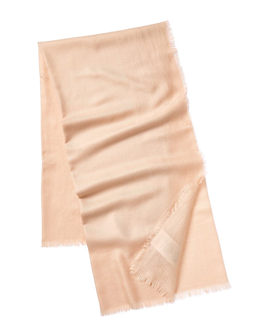 Gucci Gg Wool & Silk-Blend Scarf