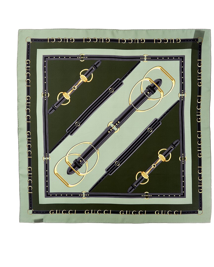 Gucci Printed Silk Twill Carre