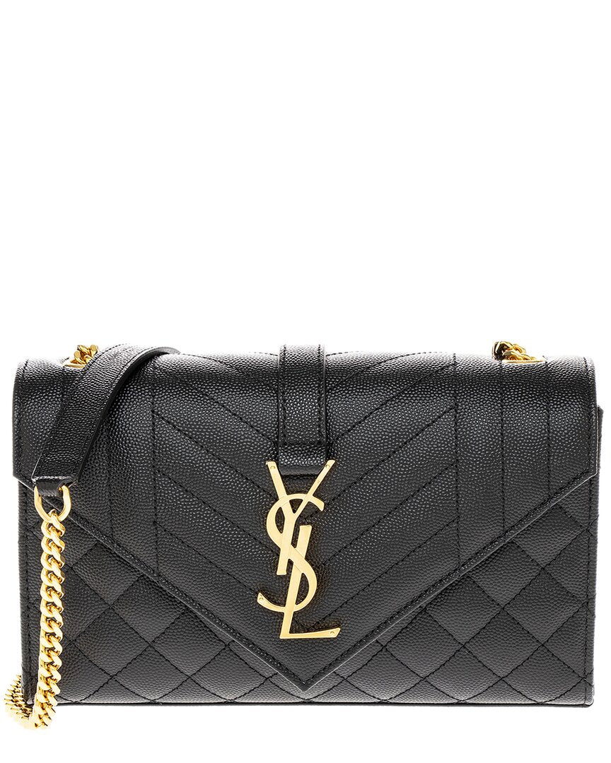 Saint Laurent Envelope Small Leather Shoulder Bag