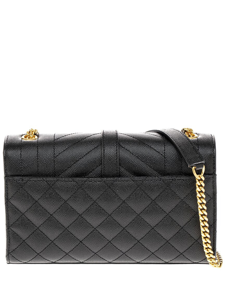 Saint Laurent Envelope Small Leather Shoulder Bag