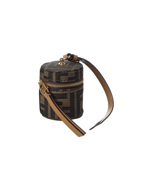 Fendi Baguette Ff Jacquard & Leather Coin Holder