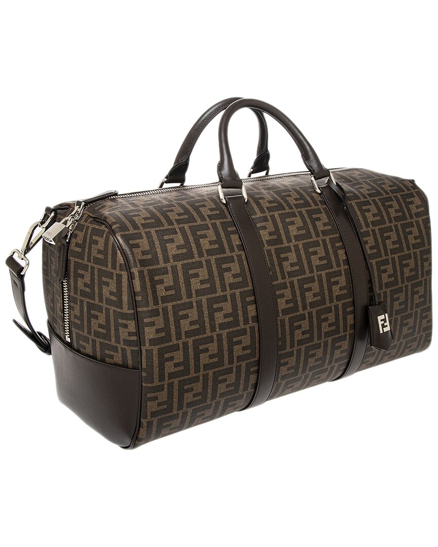 Fendi Ff Medium Canvas & Leather Duffel Bag