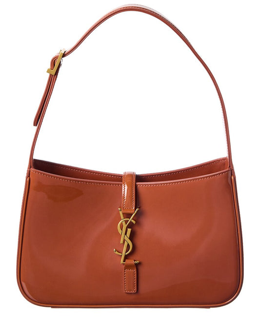 Saint Laurent Le 5 A 7 Patent Hobo Bag