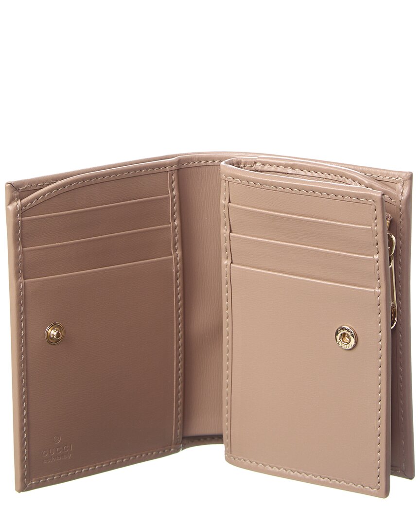 Gucci Medium Gg Shadow Canvas & Leather Wallet