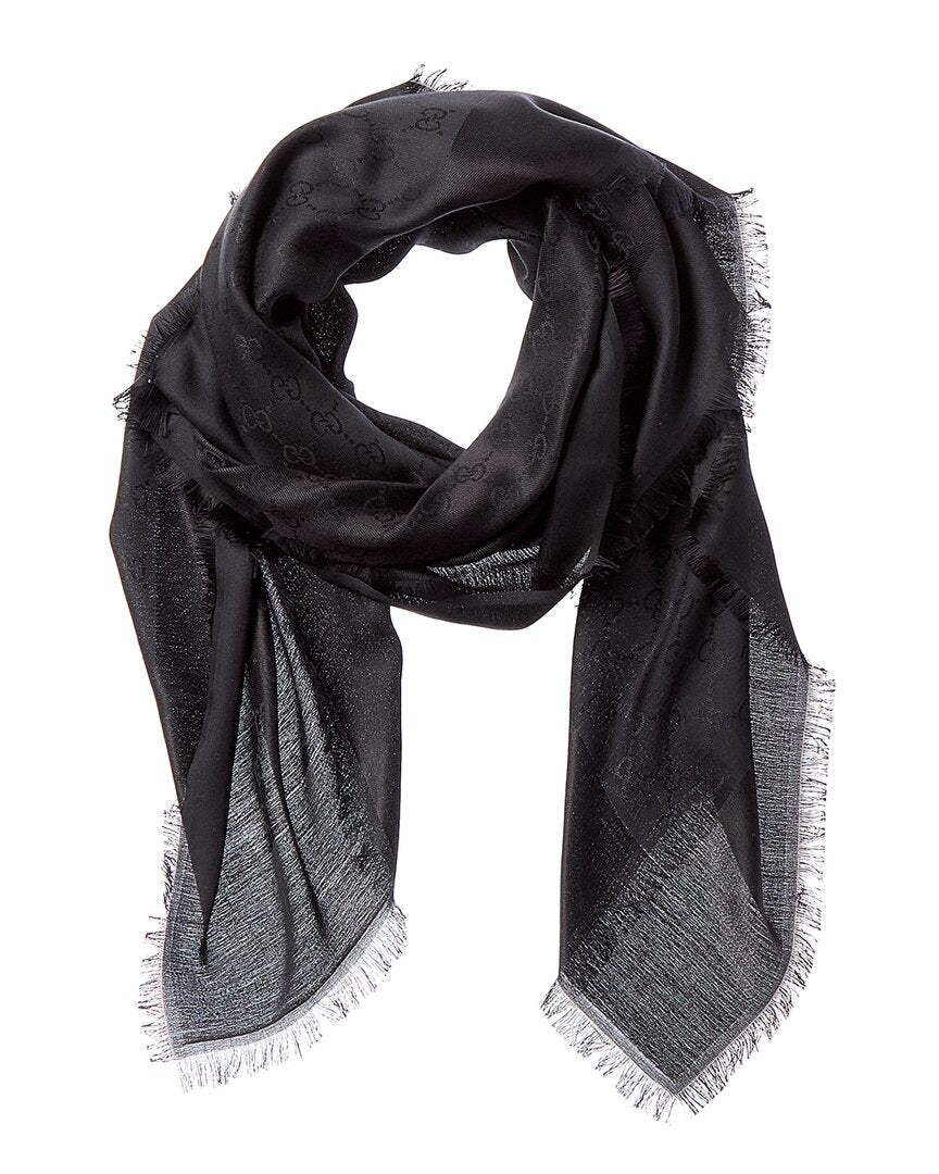 Gucci Gg Silk-Blend Scarf
