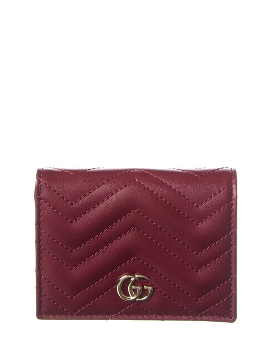 Gucci Gg Marmont Leather Card Case
