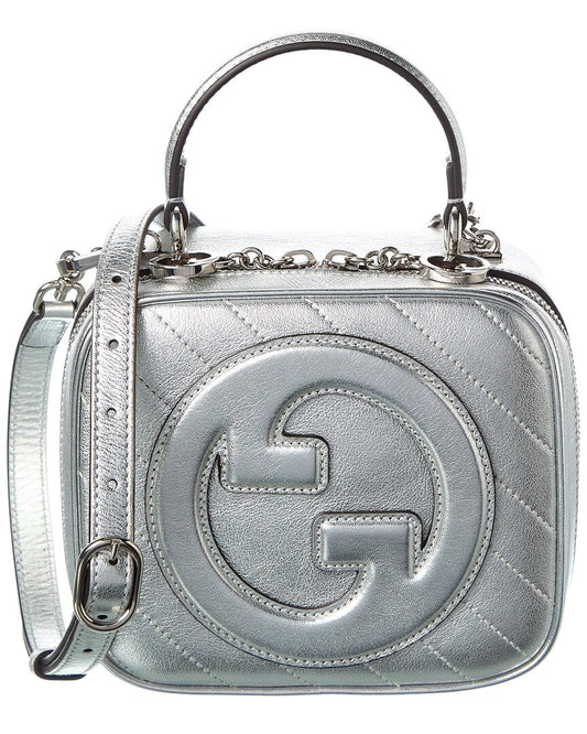 Gucci Blondie Top Handle Leather Shoulder Bag